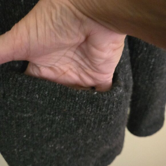 Ralph Lauren Sport Cashmere Wool Vintage Grandpa Cardigan Sweater Pockets Size M - Picture 5 of 8